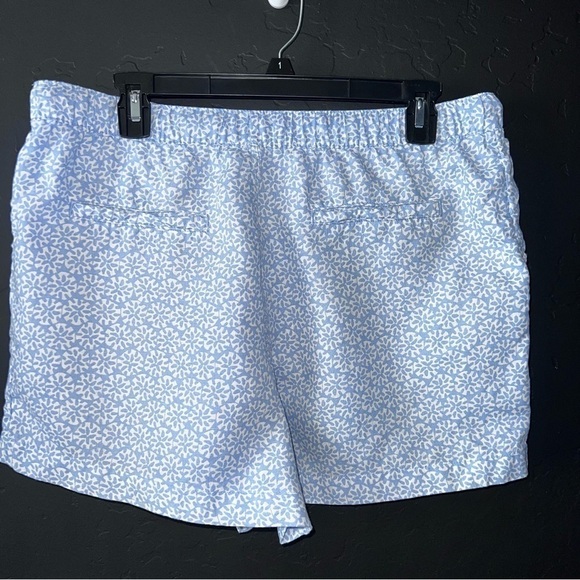 Sigrid Olsen 100% Linen Drawstring Shorts Pockets Periwinkle
Blue White L - Picture 4 of 6